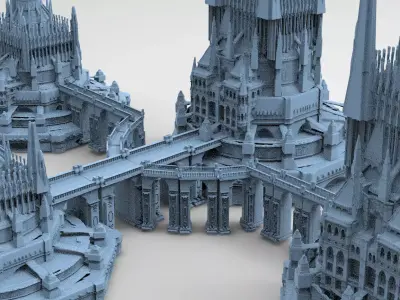 Barons Tower Kit bash 1 3D model