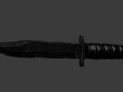 Tactical Knife Free 3D model buy