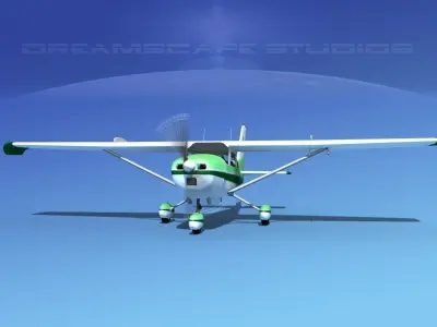 Cessna 172 Skyhawk STOL V07 3D model
