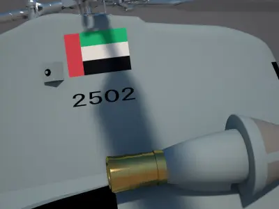 UAE Air Force Chinook CH - 47 F 3D model