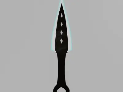 modern dagger - low poly Low-poly 3D model
