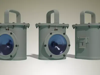 Navy Lamp WWII 3D model
