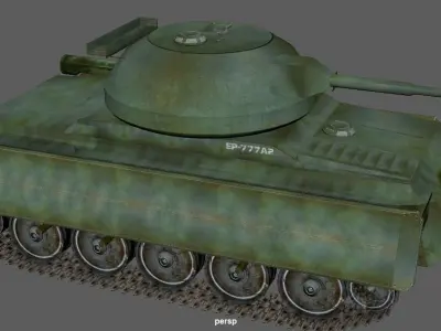 Ep-777A2 tank Low-poly 3D model