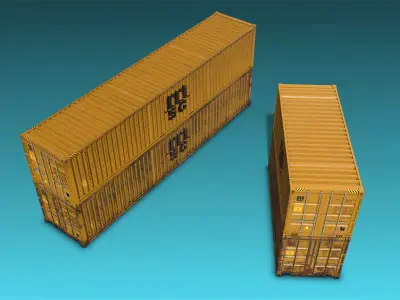Shipping Container 06 Low-poly 3D model
