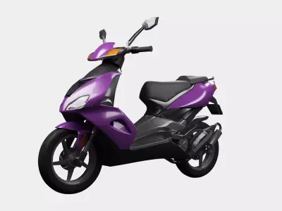 Violet Motorcycle 3D model
