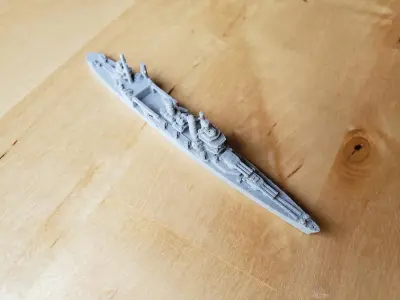 US New Orleans Class Cruiser Warship 3D print model