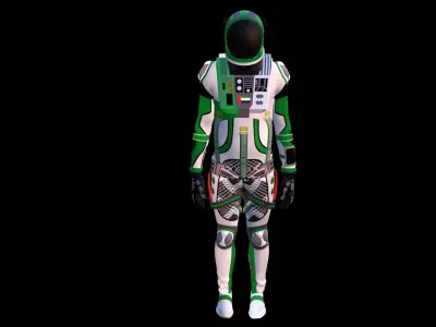 Astronaut Spacesuit United Arab Emirates 3D model