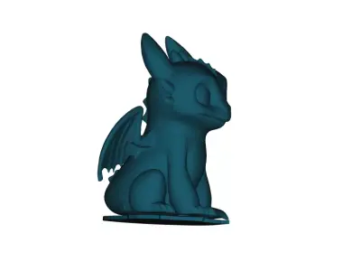 cute Toothless dragon  3D print model