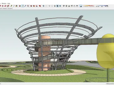 Sketchup Landscape Park 124 3D model