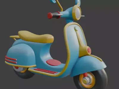 Scooter 3D Model 3D model