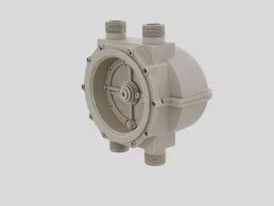 Industrial Factory Valve Actuator Housing for 3D print 3D model