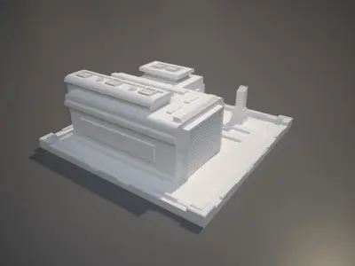 Miniature Tank Factory Building 3D print model purchase