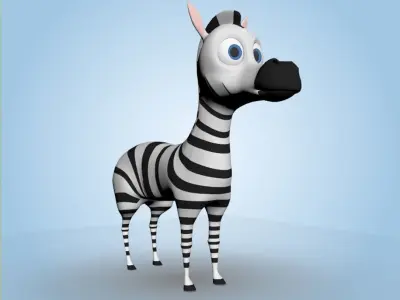 Zebra 3D model