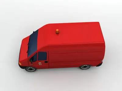  Citreon Jumper Van Low-poly 3D model