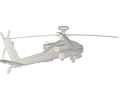 Military Helicopter concept 3D model get