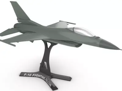 F 16 FIGHTING FALCON 3D print model