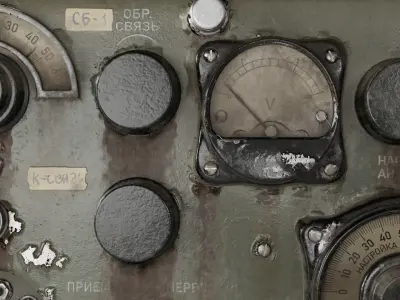 Radiostation Sever Low-poly 3D model