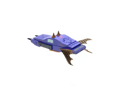 sci fi jet 3D model
