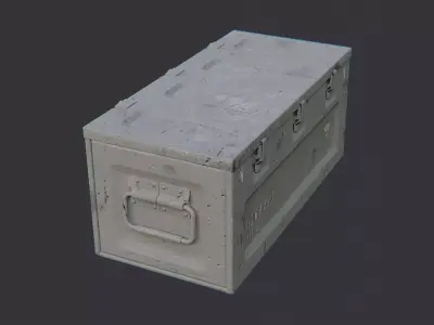 Military Loot Crate Regular Box Low-poly 3D model
