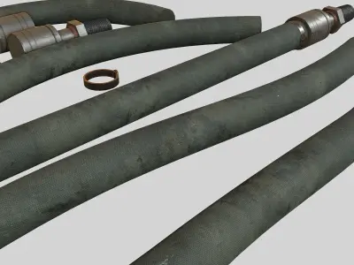 Hydraulic pipeline cloth 3D model