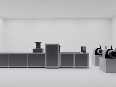 Color Foxing Extruder Machine 3D model