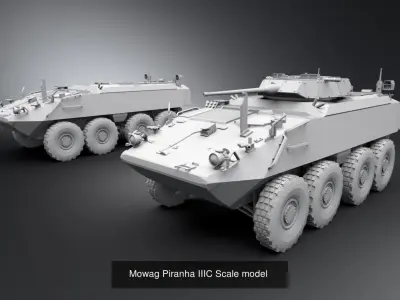 Mowag Piranha IIIC collection 3D Model Pack