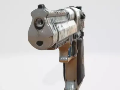 Realistic sea Eagle Pistol Low-poly 3D model