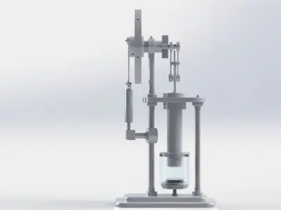 solidworks stirling hot air engine  3D model