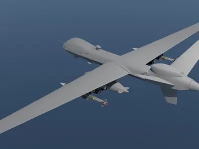 MQ9 drone 3D model