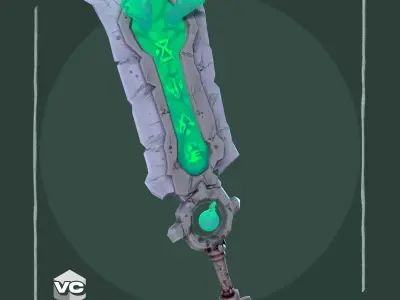 Banished Sword - Game Ready -  Low-poly 3D model