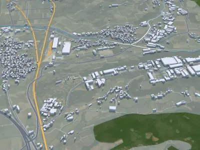 Mungyeong South Korea Free low-poly 3D model