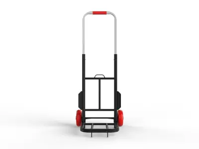 Cart Storage Red 3D model