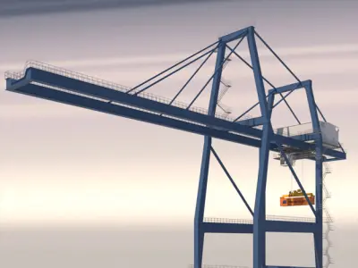 Harbour Crane 3D model