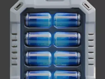 Futuristic Sci-Fi Portable Energy Generator 3D Model Low-poly 3D model