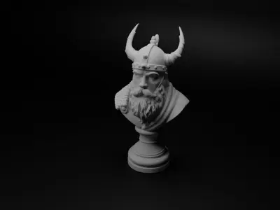 Danish Viking Bust Chess 3D print model buy