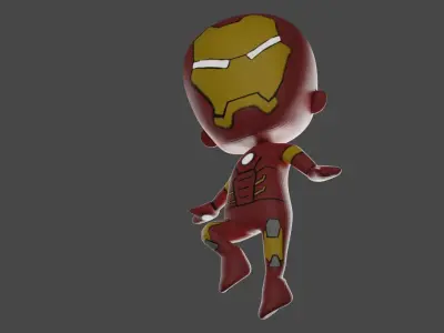 Iron Man Redesigned Low-poly 3D model