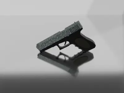 Glock 18 Low-poly 3D model