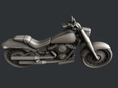 3d STL models for CNC Motorcycle 3D model