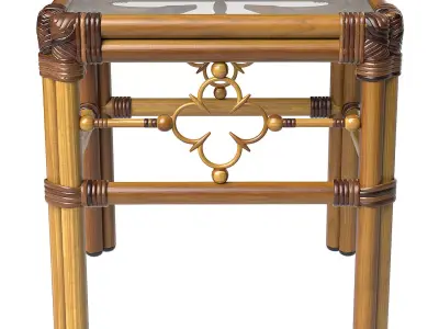 Square Accent Table Mimi by Celerie Kemble 3D model