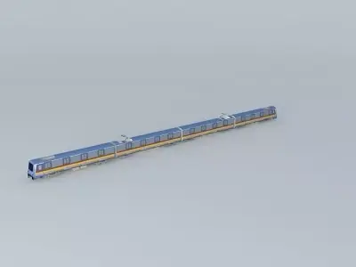 Shanghai Metro Line5 AC04 TrainALSTOM SH Company Free 3D model