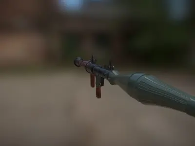 RPG-7 Launcher Low-poly 3D model