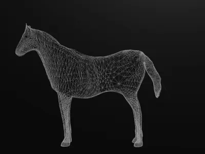 Horse Free low-poly 3D model get