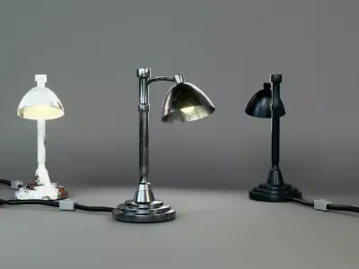 Modern Desk Lamp 3D  Low Poly PBR Game Ready Low-poly 3D model