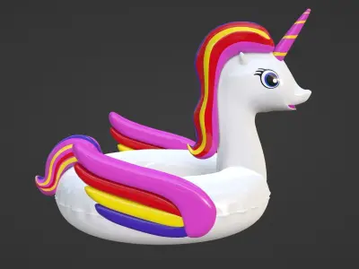 Inflatable Unicorn Toy  3D model
