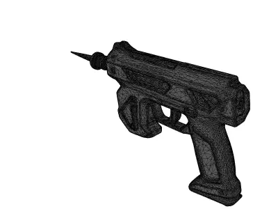 Futuristic Plasma Cutter 3D Model 3D model