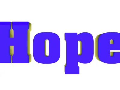 Hope word 1 3D model