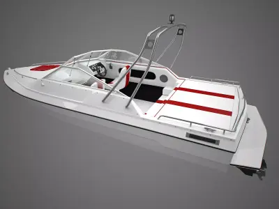 Generic Motorboat 3D model