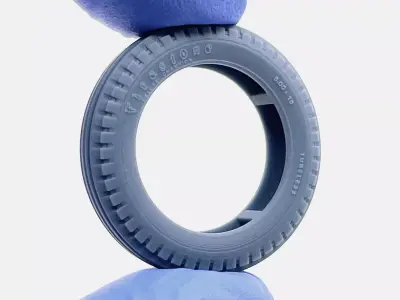 16x5 Firestone Dirt Track Tire 500-16 3D print model