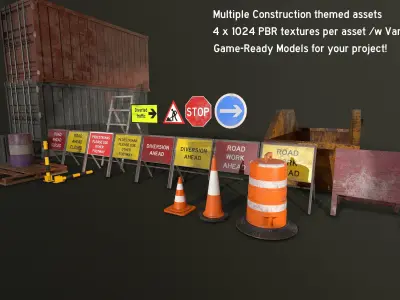 Construction Asset Pack Free 3D model
