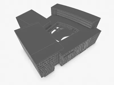 Office Building 03 Low-poly 3D model